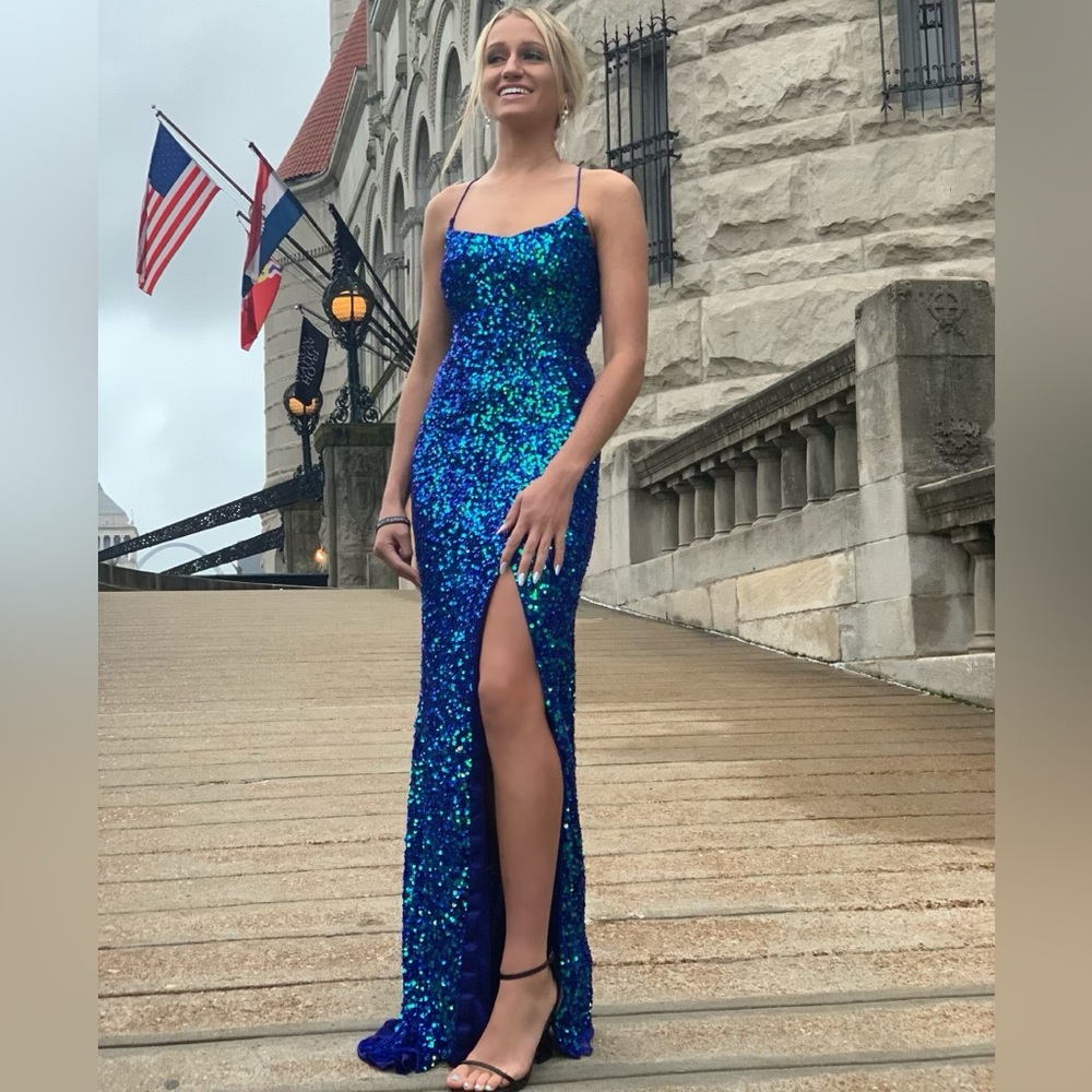 Full length sequence special event dress